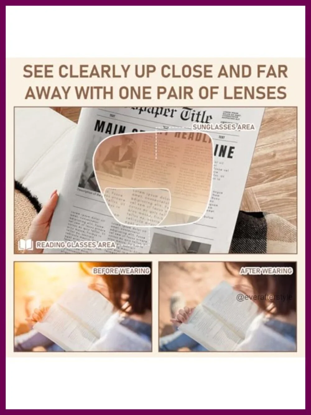 3pk Bifocal Reading Sunglasses Women UV400 Oversized Thick Frame Reader Shades